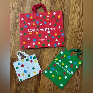 Louis Vuitton Limited Edition Kusama Yao Shopping bags